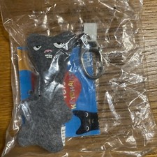 Naughty Pets gray cat Keychain