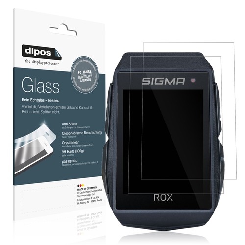 2x Pellicola Protettiva per Sigma Rox 11.1 Protezione Vetro Flessibile 9H dipos