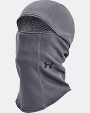 Under Armour UA Men's ColdGear  Infrared Balaclava Hood Pitch Gray Face Mask NEW