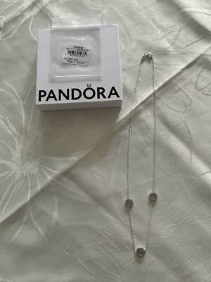 Pandora kette Pave Kreise 50cm Silber 925