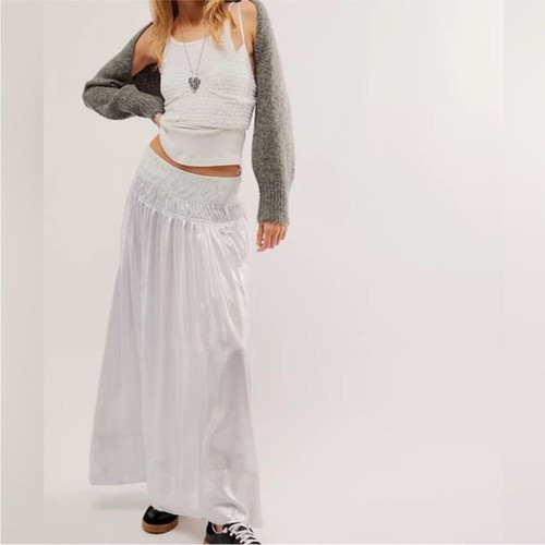 NWT Free People Aster Two Piece Skirt Set - Ivory Combo L