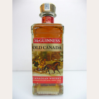 McGuinness Old Canada Whisky alte Originalabfuellung 70er Jahre 43% 70cl