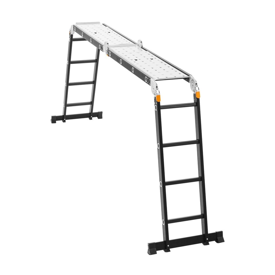 VEVOR Multi-Purpose Folding Ladder, 7-in-1 Tall Extension Step - TikTok