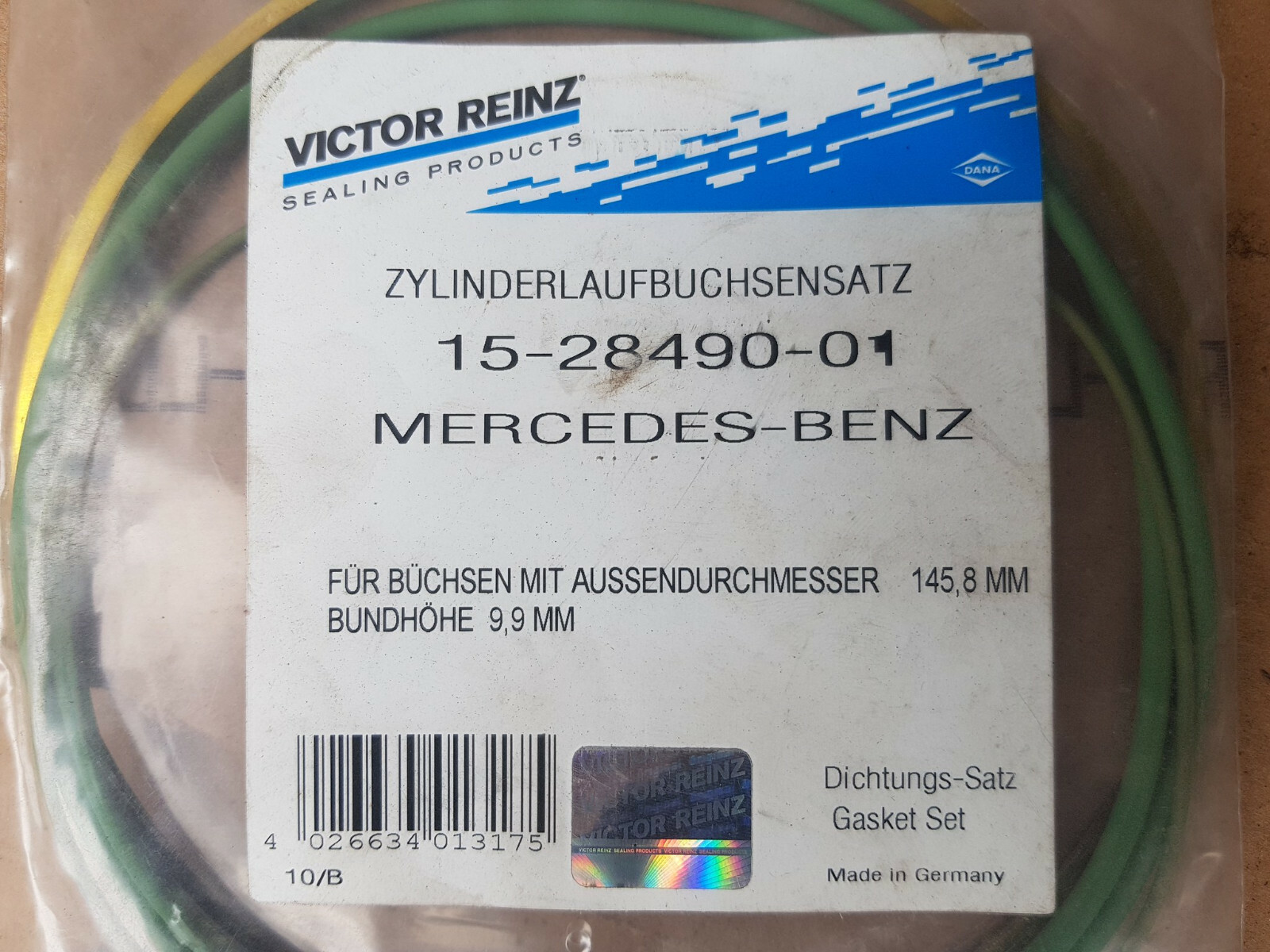 Cylinder sleeve O ring kit for Mercedes 152849001 0259978448 FREE