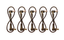  5 Pack 1ft Right Angle Guitar Pedal DC Power Cables for Strymon Power Supply