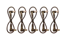 (5) Pack 1ft Right Angle Guitar Pedal DC Power Cables for Strymon Power Supply