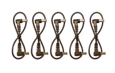 (5) Pack 1ft Right Angle Guitar Pedal DC Power Cables for Strymon Power Supply