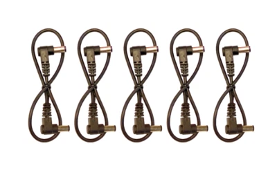(5) Pack 1ft Right Angle Guitar Pedal DC Power Cables for Strymon Power Supply