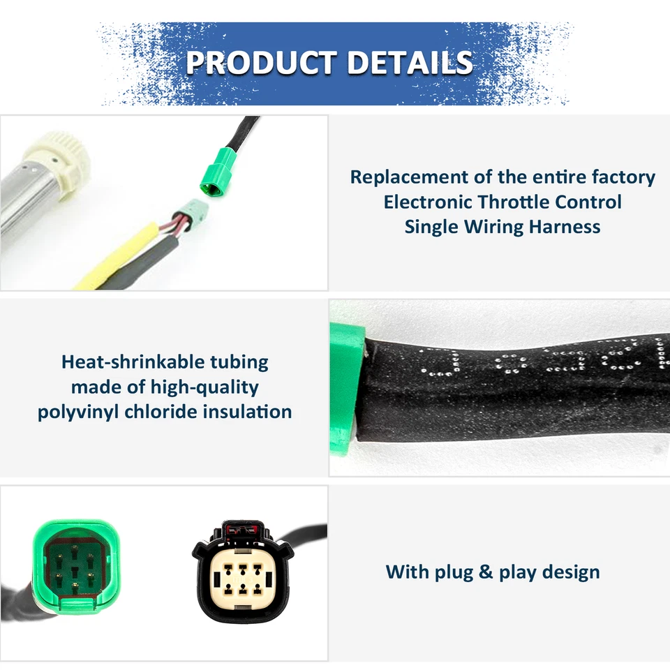 42" Throttle By Wire Harness For Harley Road King Electra Street Glide 2014-2015 - Изображение 3 из 4