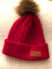 KIDS RED WINTER WARM HAT 4 -up