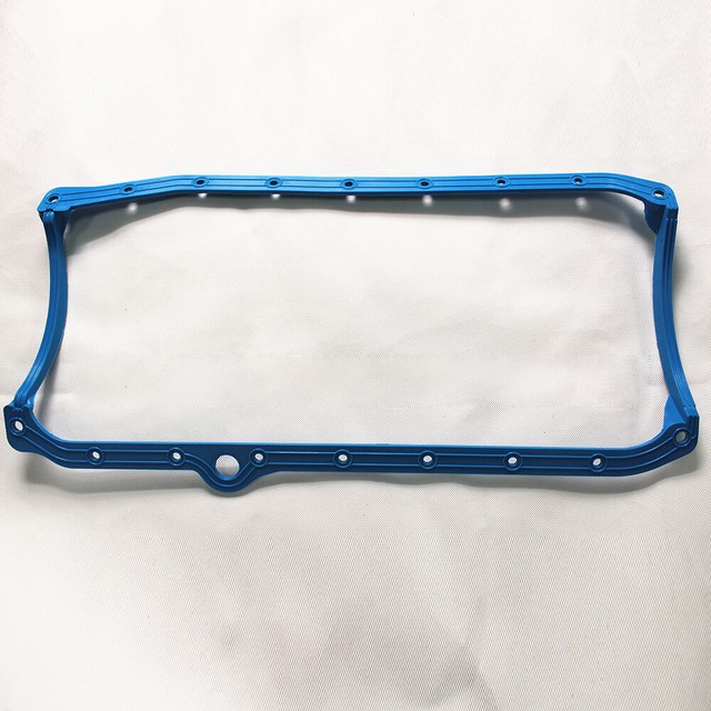 SBC 1 Piece Oil Pan Gasket Blue 86 Up Late Fits SB 305 350 383 400 eBay