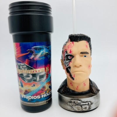 TERMINATOR 2 T2-3D T800 Vintage Figure Bottle Cup UNIVERSAL