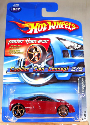 2006 Hot Wheels Faster Than Ever #57 Dropstars 2/5 CADILLAC CIEN CONCEPT Red