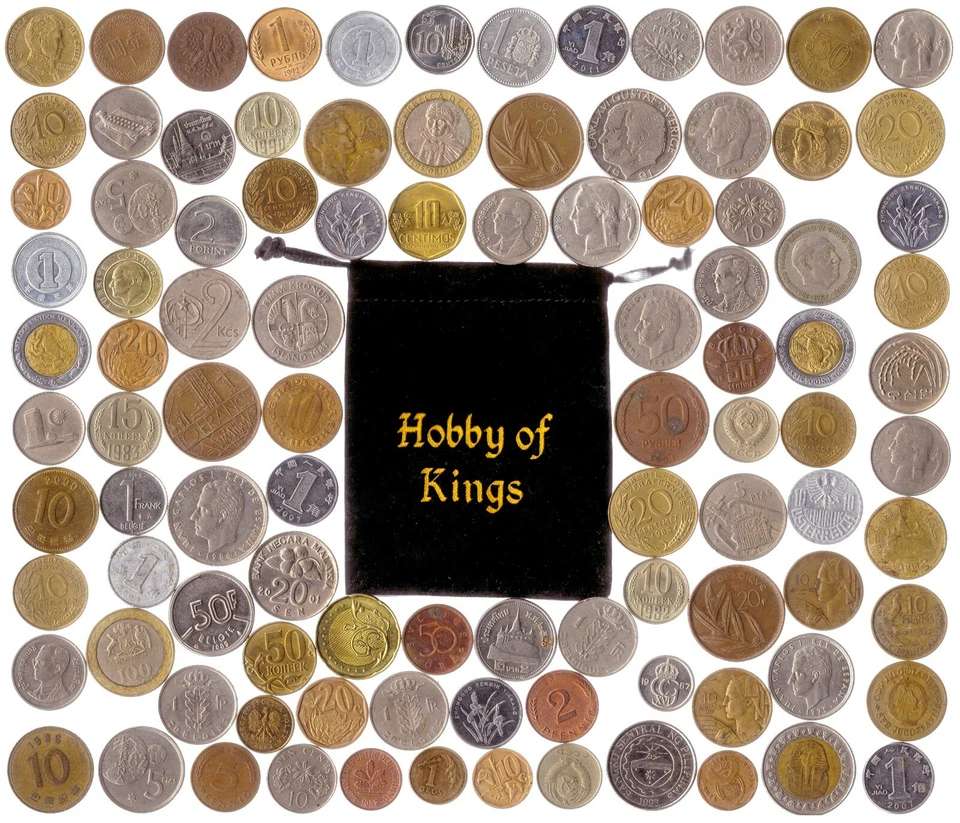 HUGE MIXED BULK LOT OF 100 ASSORTED WORLD/FOREIGN COINS! MOSTLY 20TH CENTURY - Image 2 of 2