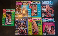 MOTLEY CRUE Magazine Covers Lot - Just the front covers only not full magazines