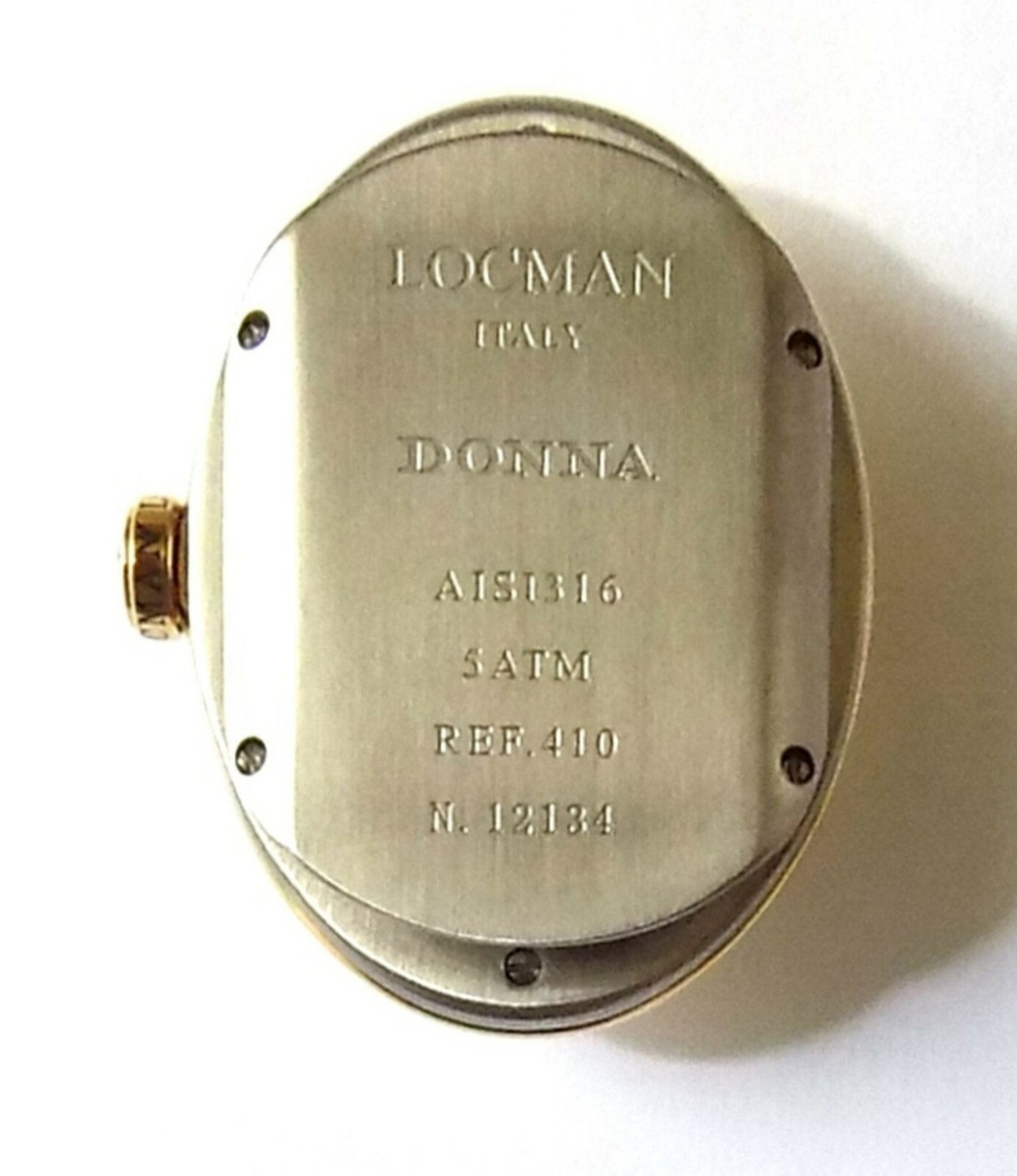 LOCMAN 18K Gold-plated *DONNA* WATCH Model 410 -Black w  display picture 1