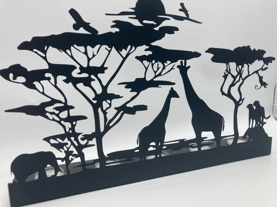 Candelabro decorativo de metal de safari candelabro de animales de safari Foto 4 de 4