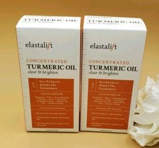 2 Elastalift Concentrated Turmeric Oil Clear  Brighten 1.8 fl New  Sealed