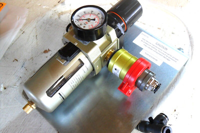 Clippard MMFRS-4Z-F5  Filter Regulator 150psi w/ ROSS 913K77 & Bracket,&Fittings