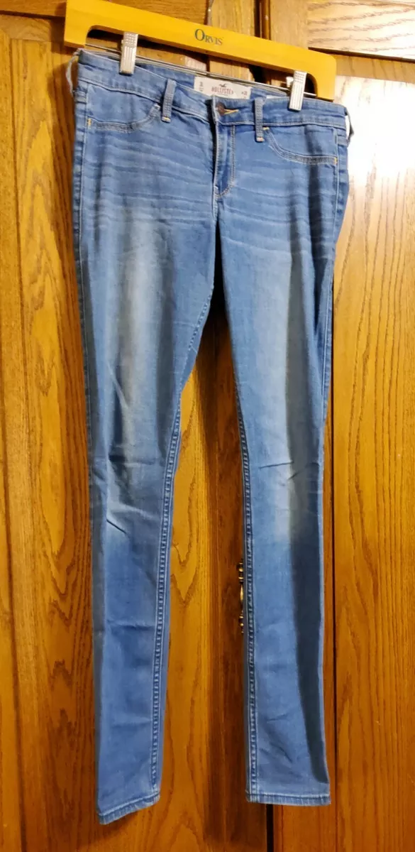 Hollister Size 3L 26x30 low rise leggings blue jean