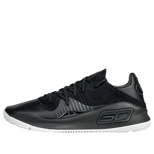 Under Armour Curry 4 Low - 7.5 - 3000083-004 Black Gray Grey V