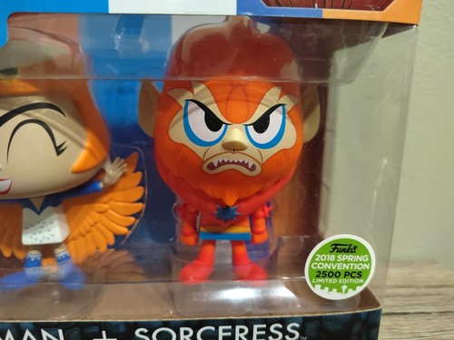 Funko Vynl Masters Of The Universe Beast Man + Sorceress 2018 ECCC Exclusive NEW - Foto 8 di 9