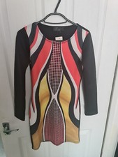 Multicoloured Shaping Illusion Black bodycon Dress size small / medium