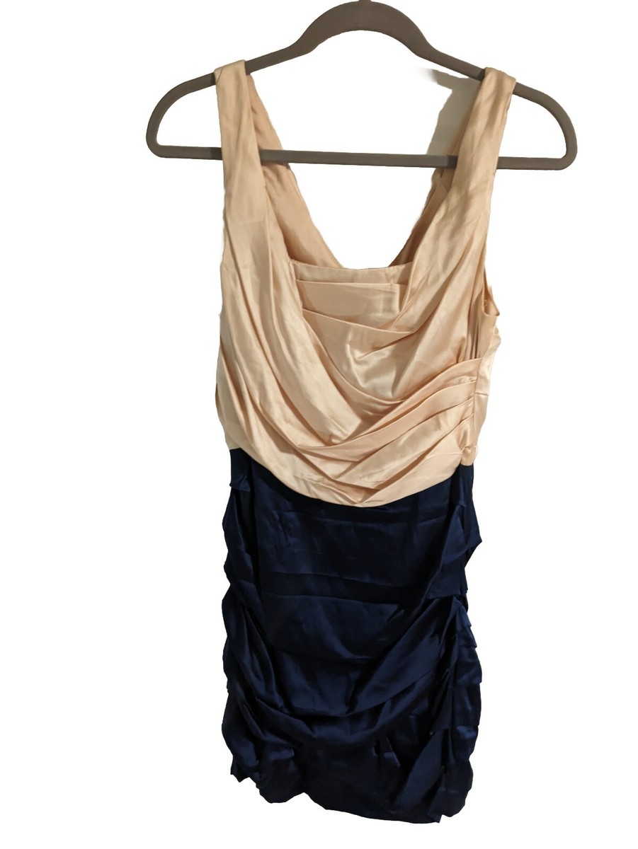color block chiffon dress Adrianna Papell Color Block Chiffon Dress