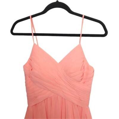 salmon bridesmaid dresses Size 16 Kanali K 1690 Dress Half Sleeves Bridesmaid Salmon Cocktail Dress Bridesmaid