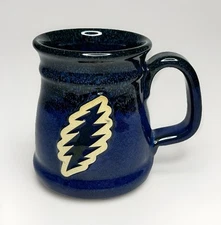 Sunset Hill Stoneware Handcrafted Grateful Dead Lightning Bolt Portly Pint Mug