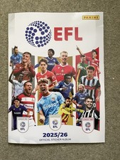 Panini EFL 2025/26, New Unused Album Plus Two Sheets Of Stickers