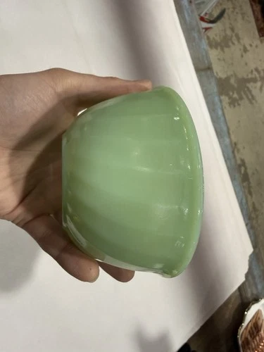 RARE Jadeite Fire King Swirl Mixing Bowl 5" Smallest Anchor Hocking