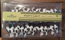 NEW Kurt Adler Milk Cows Patio Bistro Indoor/Outdoor Party String Lights *READ*