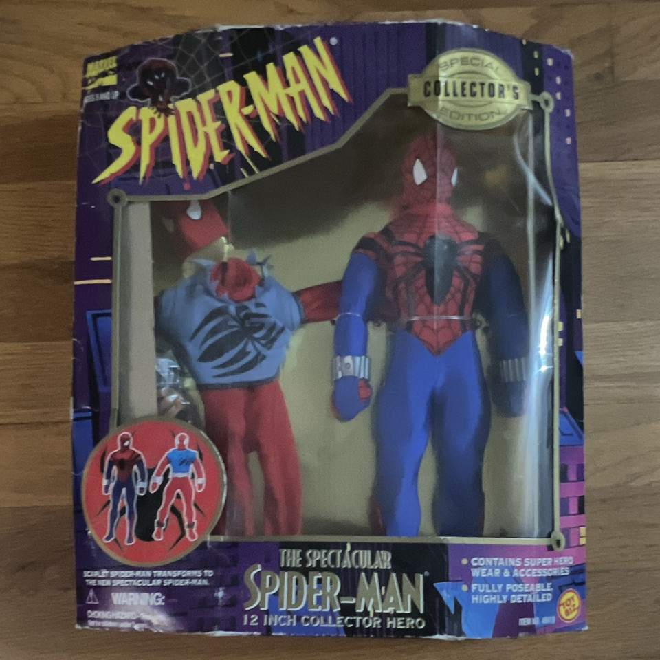 A vintage Toy Biz Spider-Man 12" Collector's Edition figure is a legit piece of 90s Marvel history that Marvel fans will genuinely covet.