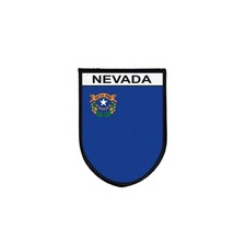 Nevada Tactical Flag Patch Printed Edged Embroidered Hook And Loop