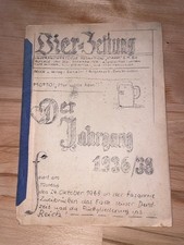 ZWEIBRÜCKEN - BIERZEITUNG 1936/38 WK II - Kuriose Typograpie!!!!!!!!!!!!!!!!!!!!