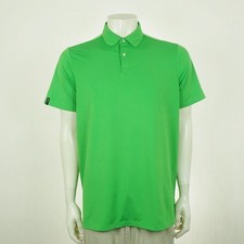 RLX Ralph Lauren Golf Polo Shirt Mens Large Green Performance Stretch Dry Blend
