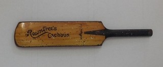 NOVELTY CRICKET BAT SWEET TOFFEE TIN ROWNTREES CACHOUS