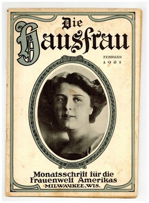 Die Deutsche Hausfrau Feb 1921 VG- 3.5