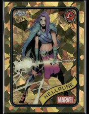 2025 Topps Chrome Marvel Hellrune #199 Sapphire Gold Hellrune 1st /50