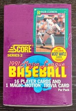 🔥1991 Score Baseball Series 2 Factory Sealed Wax Box - Possible Mantle Insert🔥
