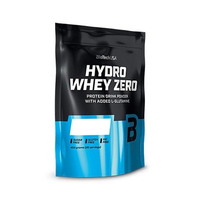 (57,16 EUR/kg) Biotech USA Hydro Whey Zero 454g Eiweiß Protein Muskelaufbau