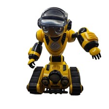WowWee Roborover Robot Yellow Black Interactive Toy Lights Sounds NO REMOTE