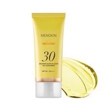 MENOKIN 30 Seconds Glow  Clear Gel Sunscreen Bright SPF50 PA   50mL K-Beauty