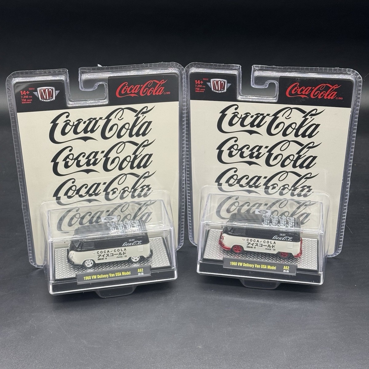 M2 Machines Coca-Cola 1960 VW Delivery Van USA Model A62 Set Base