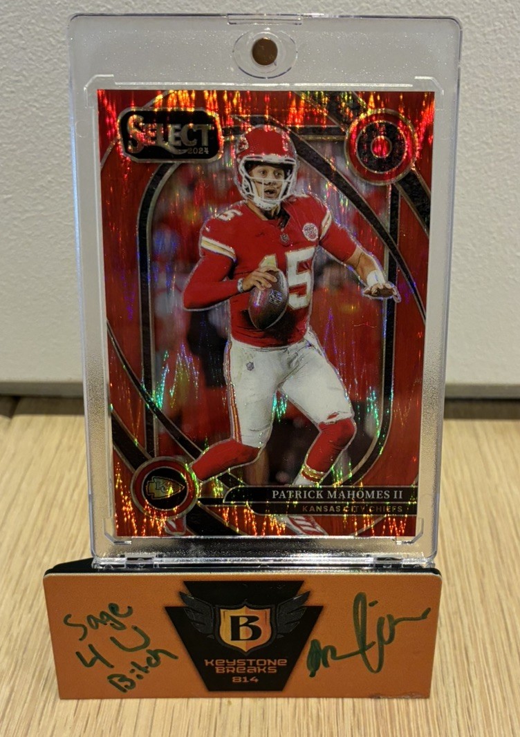 2024 Panini Select Club Level Patrick Mahomes II #223 Red Shock Prizm /249