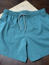 Abercrombie  FItch Men  s Swim Trunks XL Relaxed Stretch Green W/ Pockets EUC