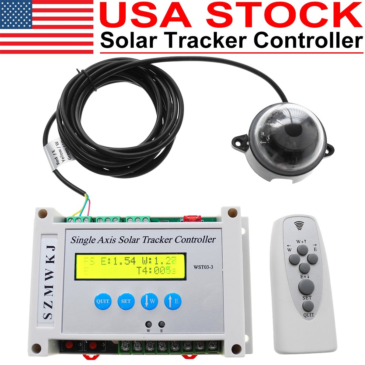 12V/24V Complete Electric Single Axis Solar Panel Tracking T