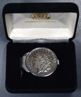 1888 MORGAN SILVER DOLLAR MONEY CLIP US Mint Engraved w/Seal A6936