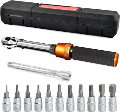 OctBird 13tlg Klein Drehmomentschlüssel Fahrrad 1-25NM,Torque Wrench Set mit 